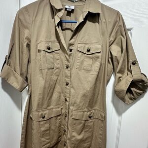 Elegant  Mini Shirt Dress